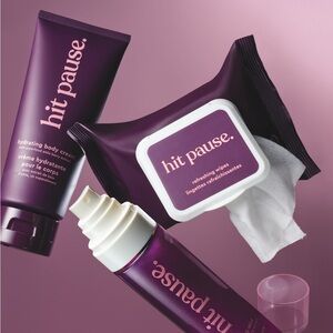 Avon Hit Pause Skincare Set in Deep Purple